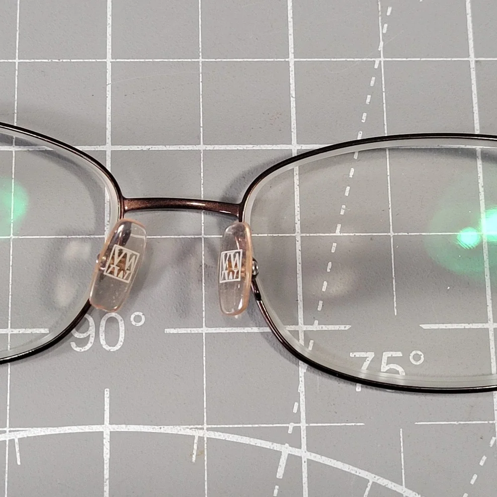 Vera Wang Eyeglass Frames V330 BR 54-16-138 Brown Tortoise Oval Full Rim Womens‎